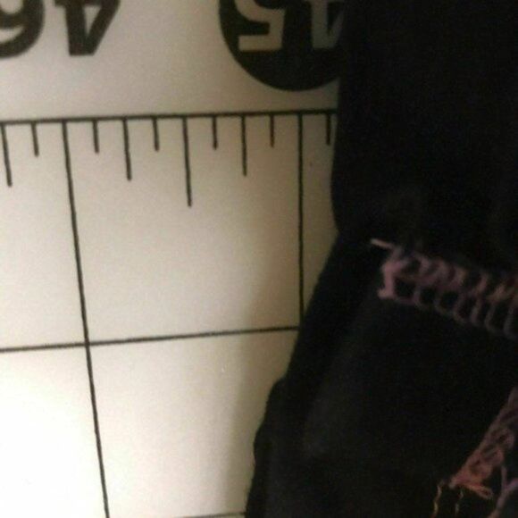 Long Vest Duster Black and Pink Stitching Y - Picture 3 of 11